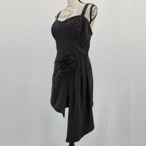 Anthropologie's Porridge Pinstripe Rosette Romper